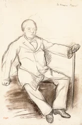 Jules Perrot, studio per Il ballerino Perrot, seduto