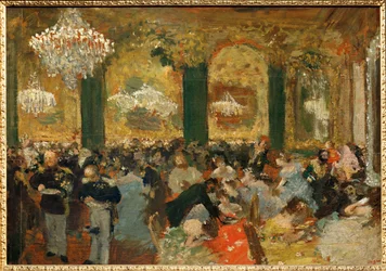 Le souper au bal (olio su tela)