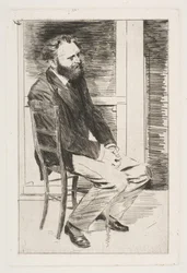 Manet seduto, rivolto a destra, 1864-65