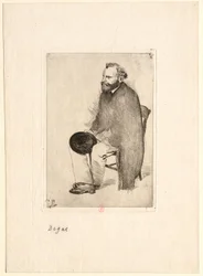 Manet seduto, di tre quarti rivolto a sinistra