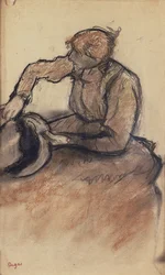 Modista che rifinisce un cappello, c.1898