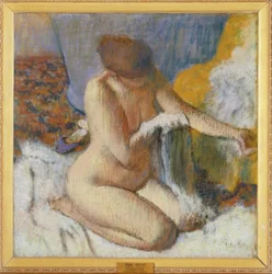 Nuda dopo il bagno