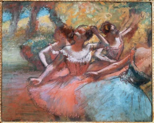 Quattro ballerine (pastello su carta)