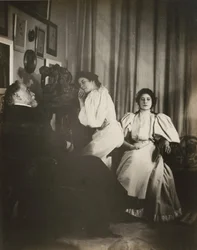 [Autoritratto con Christine e Yvonne Lerolle]