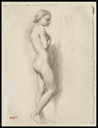 Nudo in piedi