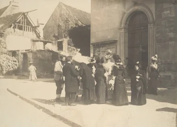Scena di strada, La Queue-en-Brie, Val-de-Marne, ca. 1896.