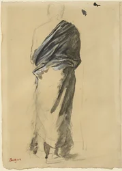 Studio di drappeggio, 1860-65