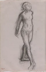 Studio di una ballerina nuda, c.1878-79