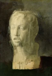Studio della testa di un giovane cantante, dopo Della Robbia, c.1856-58