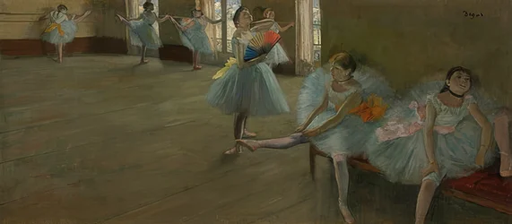 Ballerine in una sala prove. Circa 1880
