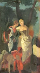 Il ritrovamento di Mosè, dopo un dipinto di Veronese, fine 1860