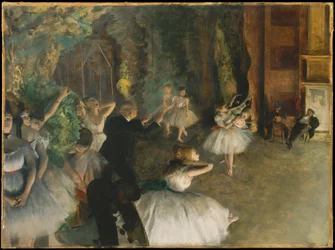 La prova del balletto sul palcoscenico