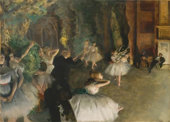 La prova del balletto sul palco