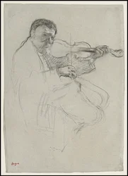 Il violinista, studio per "La prova"