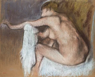 Donna che si asciuga il braccio, c.1884
