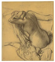 Donna che si asciuga i capelli, c.1890-95