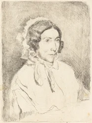 Donna con Cappello Arricciato (Dame âgée)
