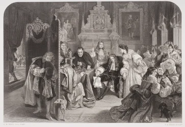 Giacomo II (1633-1701) riceve notizie dello sbarco del Principe d