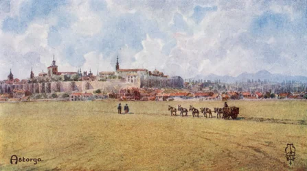 Spagna settentrionale: Astorga, da sud-est