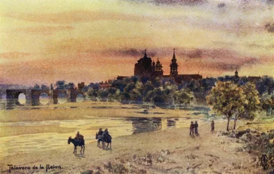 Spagna settentrionale: Talavera de la Reina, dalle rive del Tago