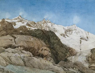 Il Mischabe Horner da Saas-Fee, Vallese, Svizzera