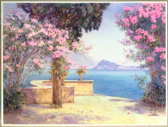 Bellagio, dal giardino del Grand Hotel, Menaggio