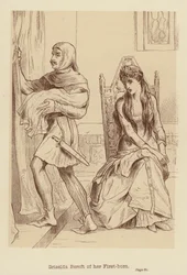 Griselda priva del suo primogenito (litografia)