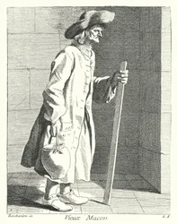 Vecchio muratore (incisione)
