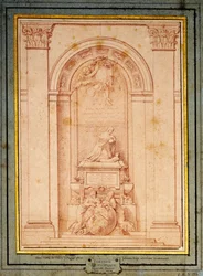 Studio per il Monumento Funerario del Cardinale de Fleury