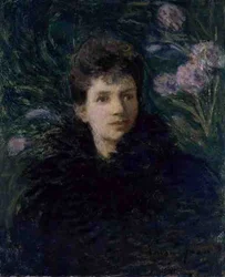 Giovane Donna con Viole, c.1910