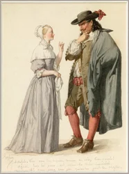 Ritratto di Agnes e Arnolphe, 1870 circa (acquerello)