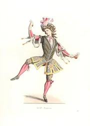 Uomo francese in costume da balletto