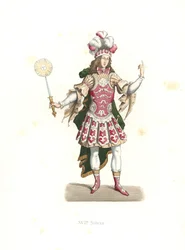 Luigi XIV, il Re Sole, in costume da balletto