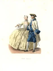 Ufficiale e dama di qualità, Francia