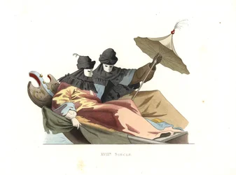Veneziani con maschere bauta