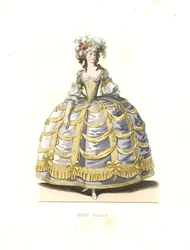 Donna in abito da ballo, Francia