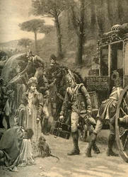 Fuga del Re Giuseppe Bonaparte da Vitoria, Spagna, 1813 c1890