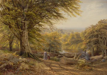 I carbonai vicino a Weybridge, Surrey, 1870