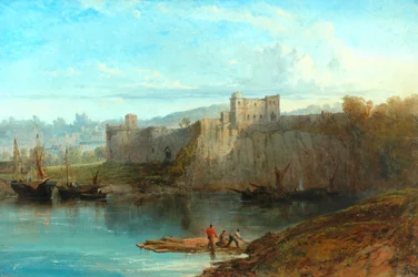Castello di Chepstow sul Wye, 1872