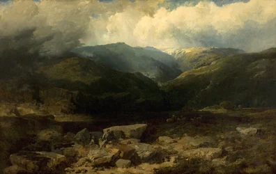 Caccia al cervo nelle Highlands, un colpo silenzioso, 1860