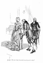 Illustrazione per La scuola della maldicenza di Sheridan (incisione)