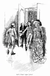 Illustrazione per La scuola della maldicenza di Sheridan (incisione)