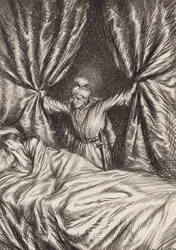 William Shakespeare: La tragedia di Otello, il Moro di Venezia, Atto V, Scena 2 (litografia)