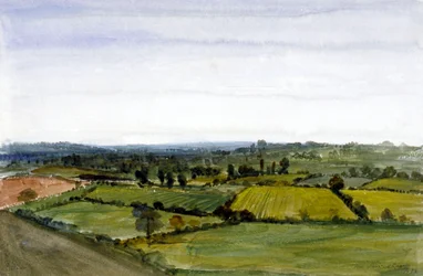 Vista di Swiss Cottage, Hampstead, Londra, 1836