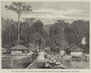 Le Isole Andamane, Hope Town, con il Monte Harriet, mostrando il molo dove Lord Mayo fu accoltellato