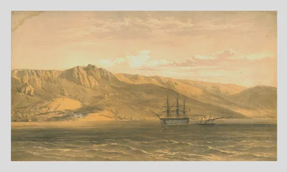 Palazzo del Principe Woronzoff vicino a Yalta sulla costa meridionale della Crimea, 1854, 1855
