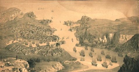 La città, i forti e i porti di Sebastopoli, 1854