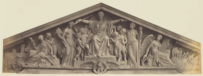 Frontone del Padiglione Richelieu, Louvre, Parigi