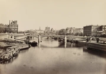Il ponte Solferino, Parigi, c. 1860