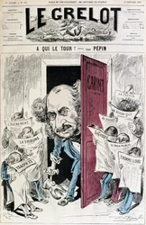 (Cartone sulla censura dei giornali) - di Pépin, in 